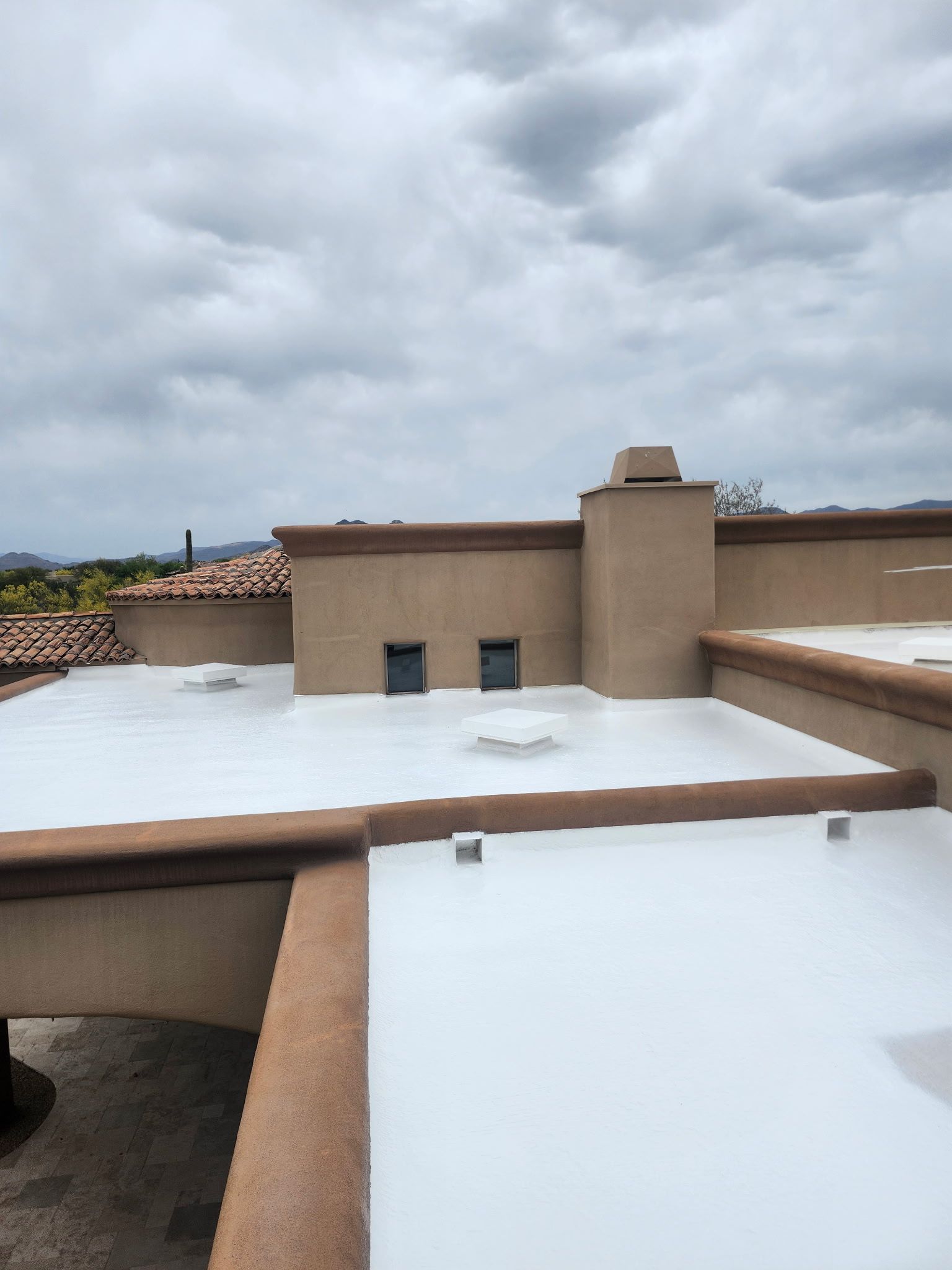 Flat roof repair and skylight detail for your Phoenix home.