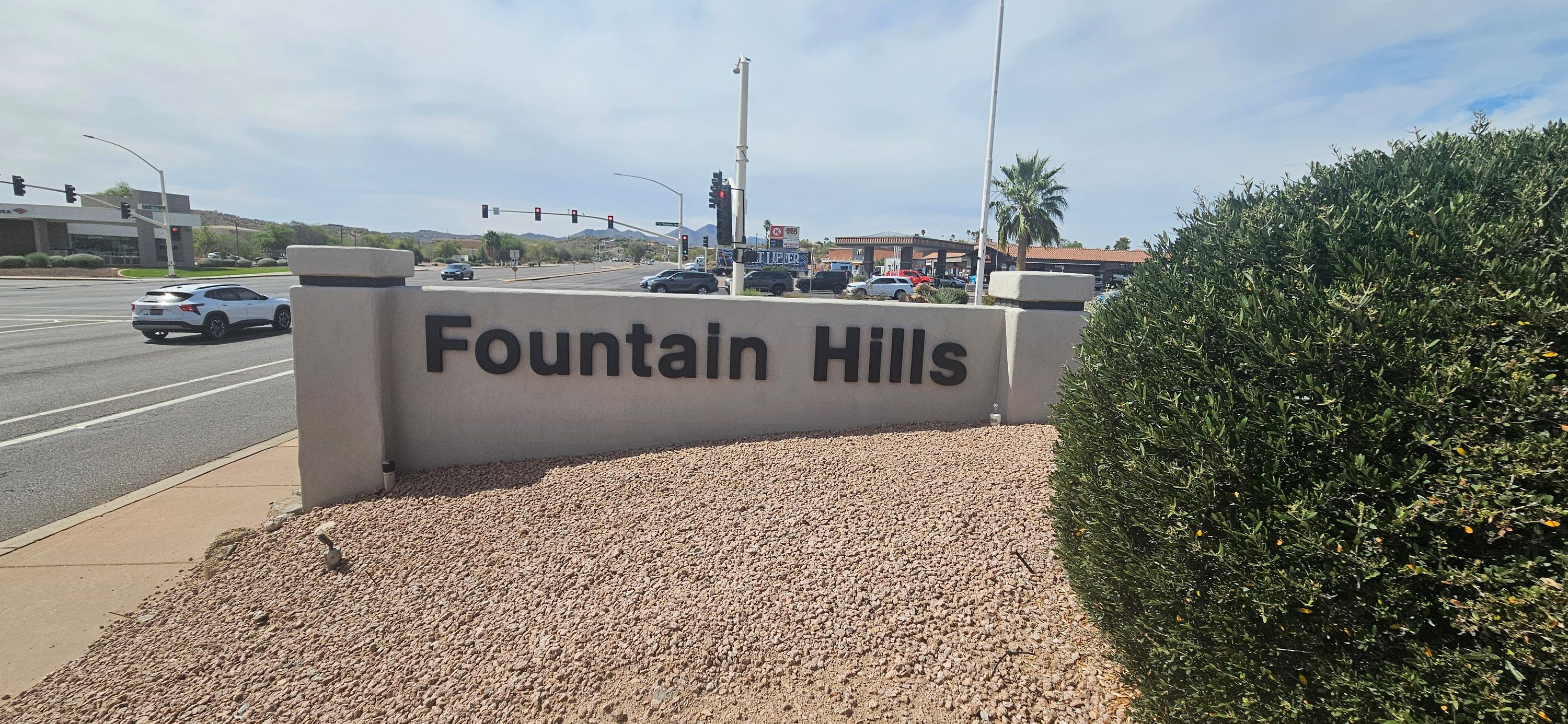 Fountain Hills, AZ city sign