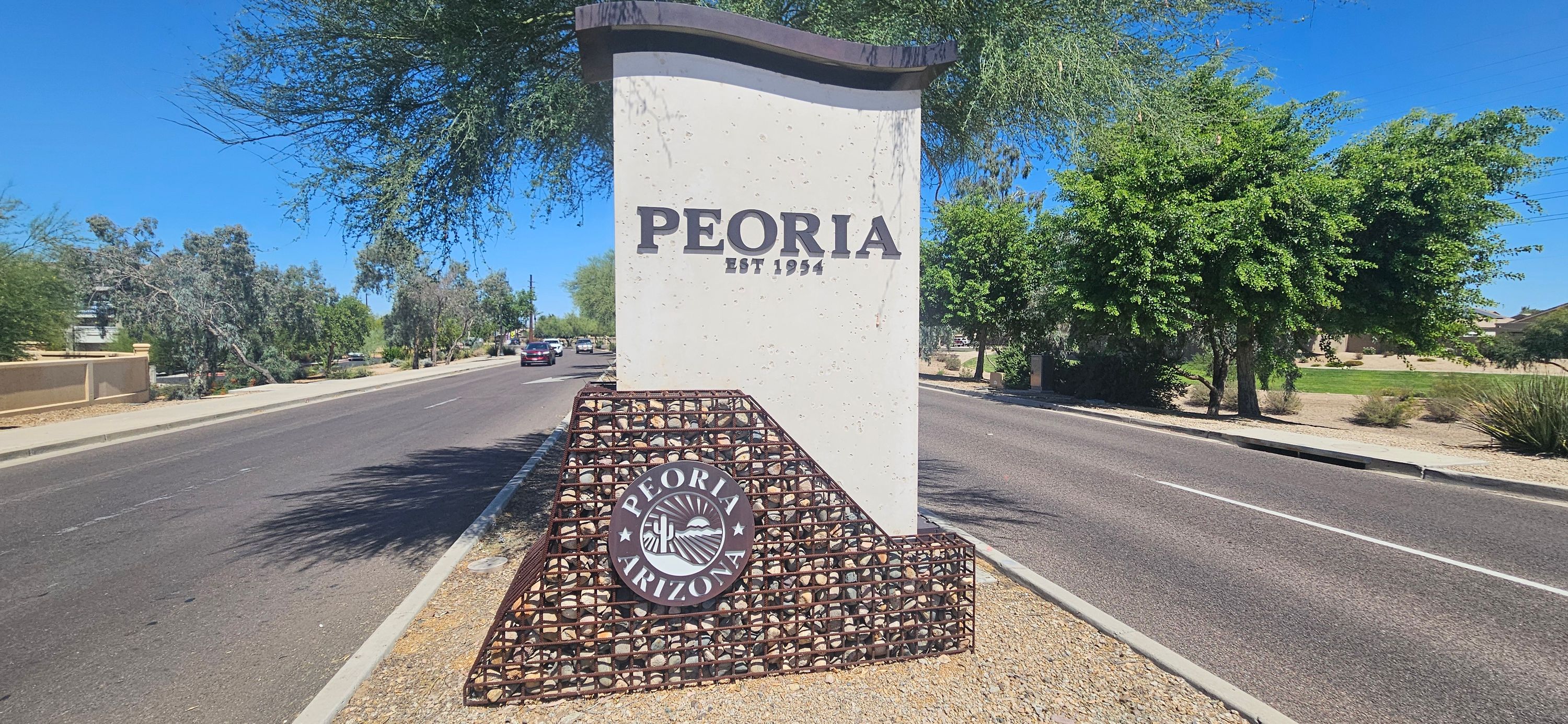 Peoria, AZ city sign
