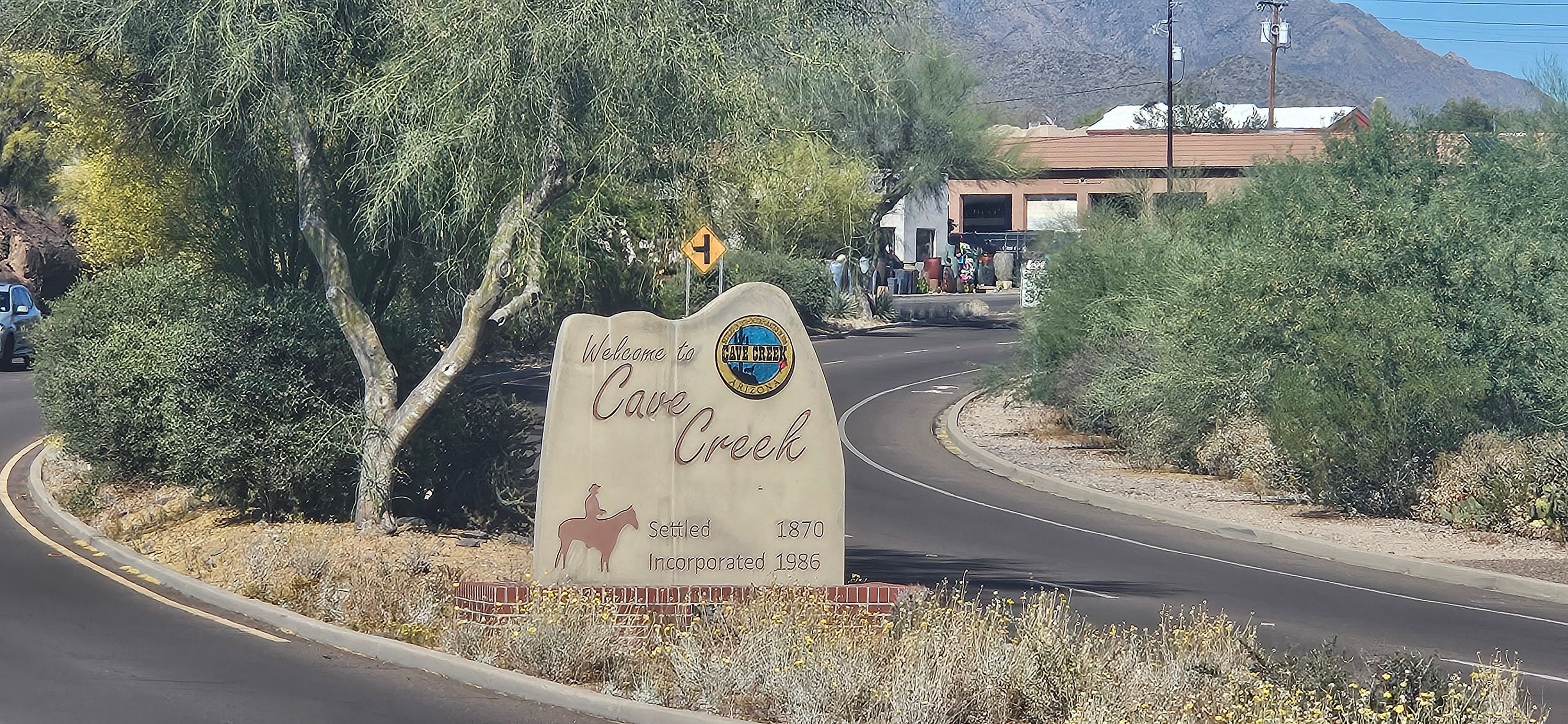 Cave Creek, AZ city sign