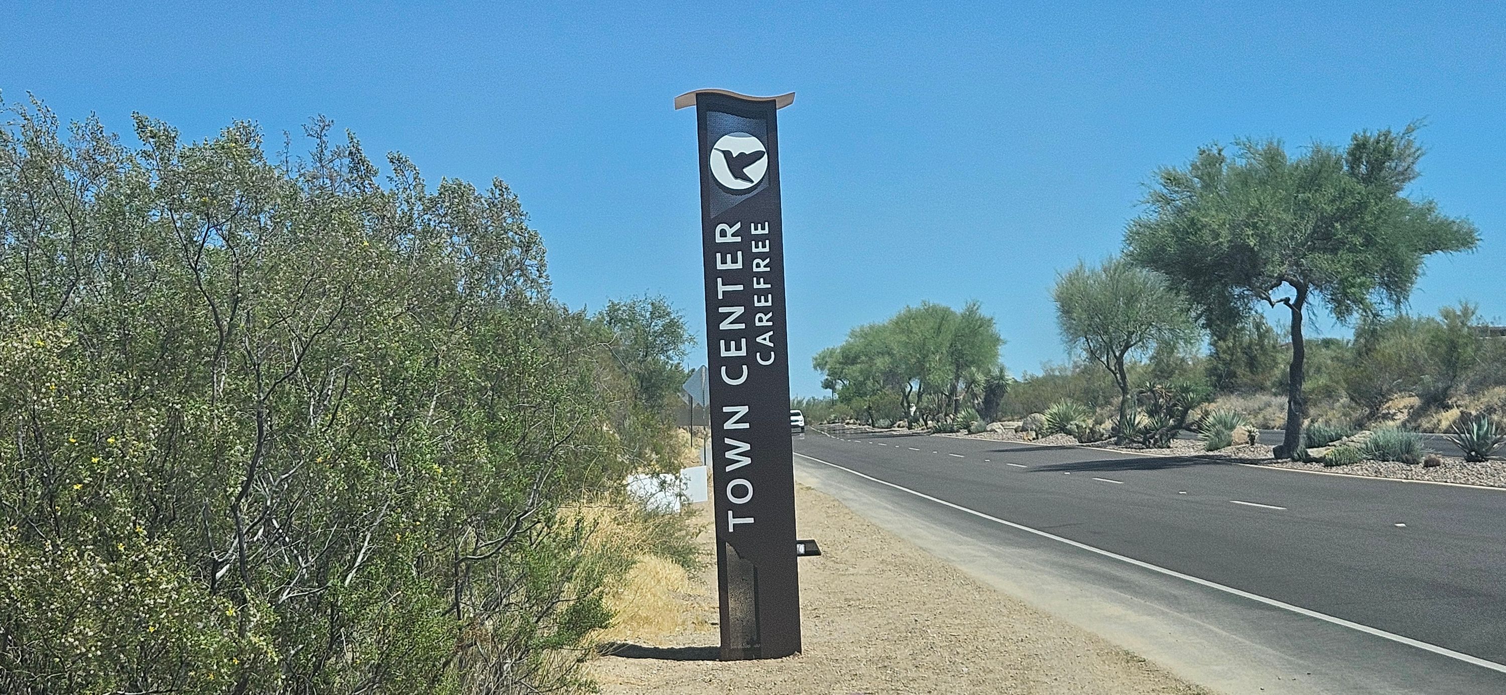 Carefree, AZ city sign